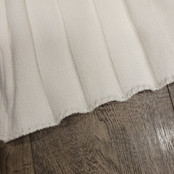 OATS Women's Wide Ribbed Knit Pant white 100 cotton - Picture 10 of 14